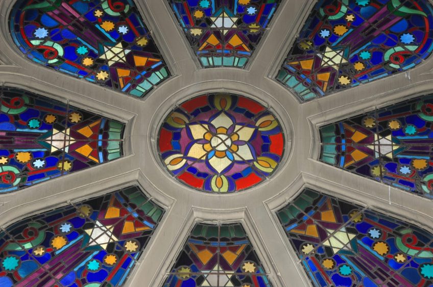 Vitrail de la grande Synagogue de la Victoire